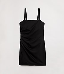 Petite LOFT Versa Pure Spun Pleated Tank Mini Dress carousel Product Image 4