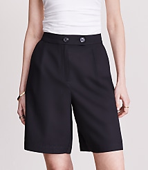 Petite LOFT Versa Pure Spun Bermuda Shorts carousel Product Image 2
