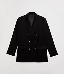 Petite LOFT Versa Pure Spun Double Breasted Blazer carousel Product Image 5