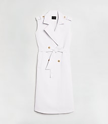 LOFT Versa Crepe Drape Trench Vest carousel Product Image 5