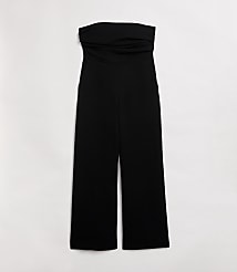 Petite LOFT Versa Crepe Drape Strapless Jumpsuit carousel Product Image 5