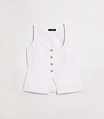 LOFT Versa Crepe Drape Tank Pocket Vest carousel Product Image 5