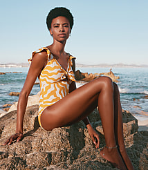 LOFT Beach Sunny Keyhole One Piece Swimsuit carousel Product Image 1