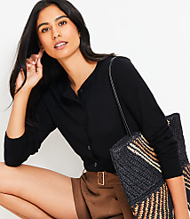 Modern Crew Neck Cardigan carousel Product Image 1