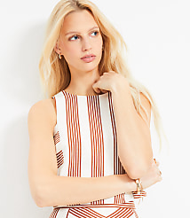 Striped Linen Blend Shell carousel Product Image 3