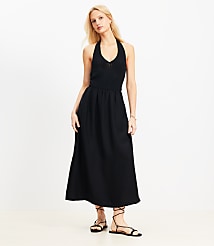 Crochet Halter Midi Dress carousel Product Image 1