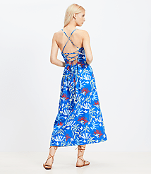 LOFT Beach Sun Strappy Back Midi Dress carousel Product Image 3