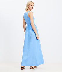 LOFT Beach Triple Cloth Mixed Media Maxi Pocket Dress carousel Product Image 3