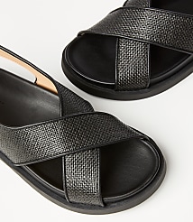Straw Cross Strap Molded Sandals carousel Product Image 2