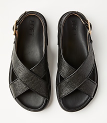 Straw Cross Strap Molded Sandals carousel Product Image 3