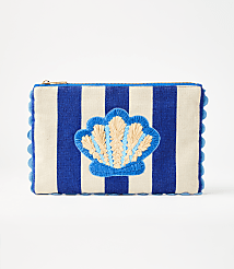 Seashell Striped Pouch carousel Product Image 1