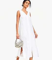 Linen Vest Midi Dress carousel Product Image 1