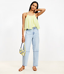 High Rise Barrel Jeans in Light Wash Indigo carousel Product Image 1