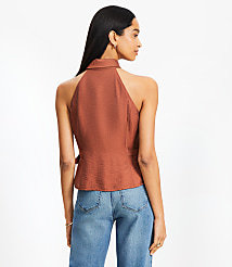 Petite Belted Cutaway Vest Top carousel Product Image 3