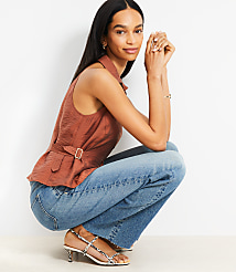 Belted Cutaway Vest Top carousel Product Image 2