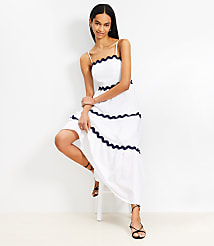 LOFT Beach Ric Rac Poplin Maxi Dress carousel Product Image 3