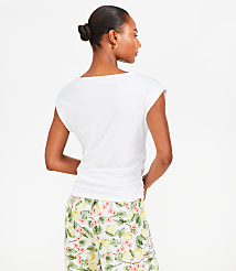 Ruched Boatneck Pocket Tee carousel Product Image 2