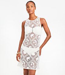 LOFT Beach Seaside Crochet Swimsuit Coverup carousel Product Image 2