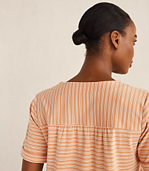 Haven Well Within Organic Cotton Jersey Striped Short Sleeve Sleep Top carousel Product Image 2