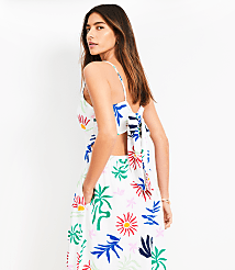 LOFT Beach Sun Cutout Midi Pocket Dress carousel Product Image 3