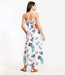 LOFT Beach Sun Cutout Midi Pocket Dress carousel Product Image 4