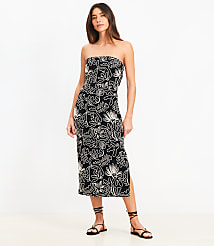 Tropical Strapless Midi Dress carousel Product Image 2