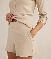 Haven Well Within Organic Cotton Rib Knit Shorts carousel Product Image 1