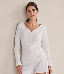 Haven Well Within Organic Cotton Rib Knit Henley carousel Product Image 1