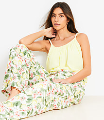 Blossom Pull On Wide Leg Pants in Linen Blend carousel Product Image 1
