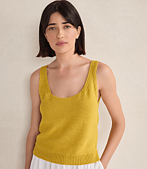 Haven Well Within Organic Cotton Linen Scoop Neck Tank carousel Product Image 1