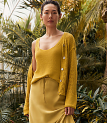 Haven Well Within Organic Cotton Linen Scoop Neck Tank carousel Product Image 3
