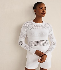 Haven Well Within Organic Cotton Open Stitch Crewneck Sweater carousel Product Image 2