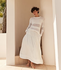 Haven Well Within Linen Tiered Maxi Skirt carousel Product Image 4
