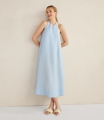 Haven Well Within Linen Halter Midi Dress carousel Product Image 1