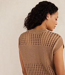 Haven Well Within Organic Cotton Open Stitch Short Sleeve Sweater carousel Product Image 2