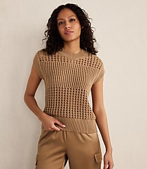 Haven Well Within Organic Cotton Open Stitch Short Sleeve Sweater carousel Product Image 1