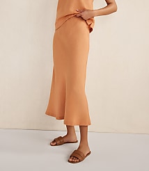 Haven Well Within Linen Midi Skirt carousel Product Image 1
