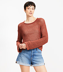 Mesh Wide Sleeve Boatneck Sweater carousel Product Image 3