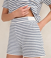 Haven Well Within Cotton Blend Textured Stripe Shorts carousel Product Image 1