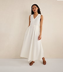 Haven Well Within Cotton Blend Textured Midi Dress carousel Product Image 1