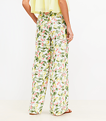 Blossom Pull On Wide Leg Pants in Linen Blend carousel Product Image 3