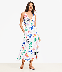 LOFT Beach Sun Cutout Midi Pocket Dress carousel Product Image 2