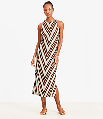 Chevron Crochet Midi Dress carousel Product Image 2