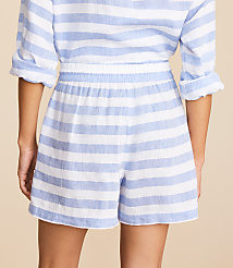 Lou & Grey Striped Linen Shorts carousel Product Image 3