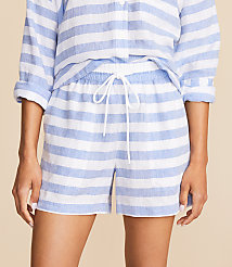 Lou & Grey Striped Linen Shorts carousel Product Image 2