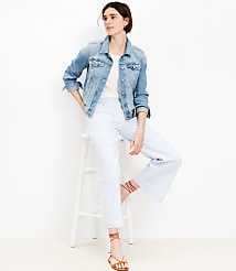 Denim Trucker Jacket in Light Mid Indigo Wash carousel Product Image 1