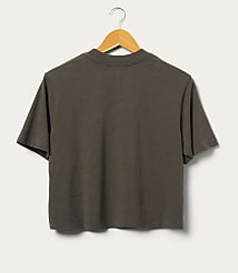 Junk Food Grateful Dead Dancing Skeletons Cropped Mock Neck Tee carousel Product Image 2