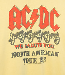 Junk Food AC/DC North American Tour 1982 Vintage Tee carousel Product Image 3