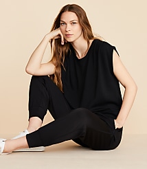 Lou & Grey Scubasoft Pleated Muscle Tee carousel Product Image 3