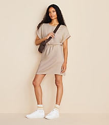 Lou & Grey Heathered Scubasoft Mini Pocket Dress carousel Product Image 1